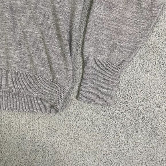 VTG Jeff Links Sweater Men L Gray Pullover Casual  V-neck - Picture 2 of 8